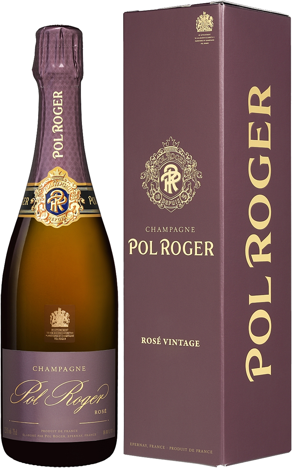 Pol Roger Champagne Rose brut Vintage 2019 Etui